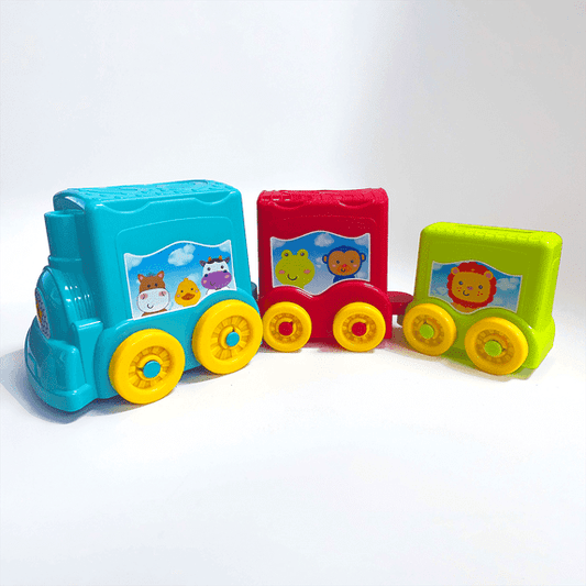 Alcaeus First Play Rocking Farm Animals Pull Train for boys and Girls