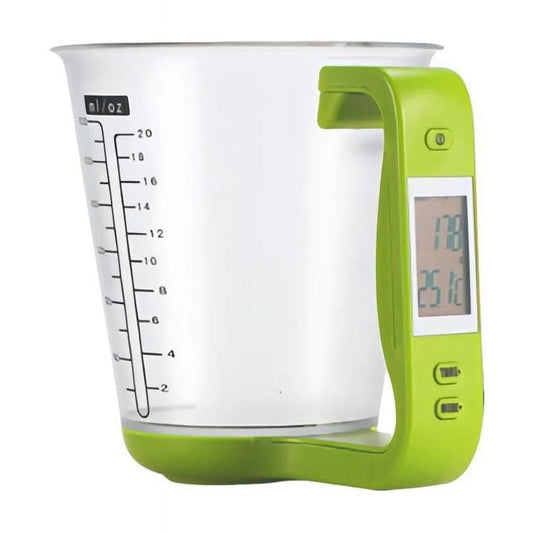 Digital Kitchen Measuring Cup Scale with LCD Display, High-Precision Strain Gauge Sensor Detachable Design, 500-1,000 ml, Kitchen Scale